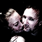 Kristopher Lauchner being affectionate with Desiree Capuano